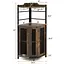 Стеллаж Costway Marvo барный с держателем бокалов в стиле Loft коричневый - миниатюра 5