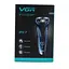 Електробритва бездротова VGR V-306 тример для бороди Black Blue (kz192) - мініатюра 3