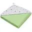Куточок махровий Home Line Зірочки бузково-салатовий 90х90 см (198330) - мініатюра 1