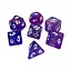 Набір кубиків Double Color Glitter 7 Dice Set - Blue-Purple , 7 шт. (g7dglitdc14) - мініатюра 1