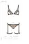 Эротический комплект нижнего белья Passion GABI Set S/M beige трусики с гартерами - миниатюра 7