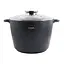 Кастрюля-котел глубокая 14 л с покрытием под мрамор и крышкой, Zauberg Черный 87703 - миниатюра 1