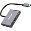 USB-Хаб Canyon USB-хаб hub DS-4 3in1 USB-C Grey (CNS-TDS4) - мініатюра 2