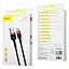 Кабель Baseus cafule Cable USB For Type-C 2A 3 м Чорний+Червоний - мініатюра 2