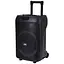 Колонка JBR-1205, MP3, Bluetooth, пульт дистанційного керування, 34x27x52 см, 12 дюймів, чорна - мініатюра 1