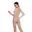 Бодистокинг-платье с глубоким воротом Passion BS093 white длинные рукава One size - миниатюра 2