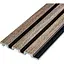 Рейка декоративная Wall Sticker PS 2900х120х12 мм Серо-коричневый SW-00001744 - миниатюра 1