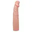 Насадка на пенис с вибрацией Baile Silicone Sleeve 18 см телесный - миниатюра 3