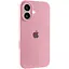 Чохол Epik Silicone Case Full Camera Protective AA для Apple iPhone 16, 6.1 Рожевий/Light pink - мініатюра 1