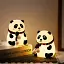 Нічник дитячий силіконовий Панда LOSSO світлодіодний світильник RGB 1200 мАч White (18966) - мініатюра 8