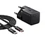 Мережевий зарядний пристрій з кабелем Baseus GaN5 Fast Charger (mini) 1C 25W EU Cluster чорний (with: Fast Charging Data Cable - мініатюра 1