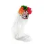 Маска Dia de Los Muertos с фатой - миниатюра 1
