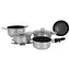 Набор кухонной посуды алюминиевый 8 шт. Gimex Cookware Set induction 8 предметов Silver (6977227) - миниатюра 1