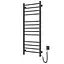 Электрический полотенцесушитель Navin Классик Квадро 500x1200 Sensor правая с таймером, черный муар 00-044050-5080, Черный матовый, Правое, Электронный - миниатюра 3