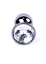 Металева анальна пробка з кристалом Boss Jewellery Dark Silver PLUG Clear 7 см (прозорий) - мініатюра 3