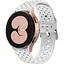 Ремешок для Samsung Galaxy Watch 5 44mm - белый ширина крепления 20мм силикон Watchbands Twist (W30-3WB91937766) - миниатюра 1