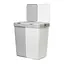 Кошик для білизни Motek подвійний білий/сірий 40+40 л (MT-09) - мініатюра 5
