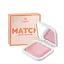 Рум'яна запечені перламутрові Bogenia Match Radiant Baked Blush (BG633), 001 Світло-рожеві - мініатюра 1