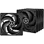 Вентилятор 120 мм, Arctic P12, Black, 5 шт, 120х120х25 мм, 1800 об/хв, 3-pin, гідравлічний підшипник (ACFAN00135A) - мініатюра 1