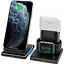Підставка для швидкого бездротового зарядного пристрою Seneo 3-в-1 для Apple PA191B 7.5 Вт - мініатюра 1
