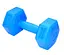 Гантелі композитні PowerPlay 4124 Hercules 2*3 кг Сині 2 шт (PP_4124_3kg_2in) - мініатюра 3