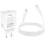 МЗП Hoco C162A Source PD40W (1USB-C) + кабель Type-C to Type-C White - мініатюра 3