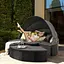 Садові меблі Outtec Round Lounge Chairs чорно-графітові - мініатюра 9