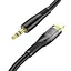 Аудіокабель HOCO UPA25 Transparent Discovery Edition Digital audio conversion cable iP Black - мініатюра 3