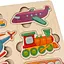 Пазл дерев'яний Zirka Транспорт кольоровий (458779) - мініатюра 3