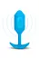 Анальна пробка B-Vibe Vibrating Snug Plug 3, 13.8 см (блакитна) - мініатюра 3