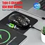 Компьютерная мышь HYSJ Т90 беспроводная бесшумная с аккумулятором 2,4G+Bluetooth Black - миниатюра 3
