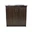 Тумба з накладною мийкою для кухні ЛДСП 80х60х83 см Венге (52868-01124) - мініатюра 1