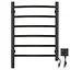 Электрический полотенцесушитель Navin Камелия 480x600 Sensor правая с таймером, черный муар 12-228053-3680, Черный матовый, Правое, Электронный - миниатюра 2