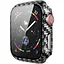 Чехол-накладка DK Пластик Carbon Glass Full Cover для Apple Watch 40mm (black) - миниатюра 1