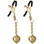 Затискачі для сосків Liebe Seele Solid Heart Nipple Clamps Gold - мініатюра 1