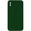 Чохол Epik Silicone Case Square Full Camera Protective AA для Apple iPhone XS Max 6.5 Зелений/Army green - мініатюра 1