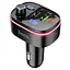 АЗП з FM-модулятором HOCO E62 Fast PD20W+QC3.0 car BT FM transmitter Black - мініатюра 4