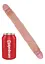 Двухсторонний фаллоимитатор King Cock Slim Double 30 см телесный - миниатюра 3
