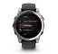 Смарт-годинник Garmin Fenix E 47mm AMOLED Stainless Steel with Black Silicone Band (010-03025-02) - мініатюра 6