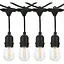 Вулична гірлянда з ретро лампами LED Edison 15 шт, 220V, 10 метрів з перехідником вуличний струнний світильник - мініатюра 1