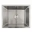 Кухонна мийка нержавійка СМ 54x44 Platinum Handmade (монтаж під стільницю), Нержавіюча сталь - мініатюра 1