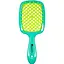 Щітка для волосся Salon Professional SP0099 SL масажна, продувна 20 см зелена - мініатюра 1