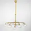 Золота люстра на 12 плафонів Line.F Н 962/12 - мініатюра 1