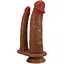 Подвійний фалоімітатор Pretty Love Goran 20 см (коричневий) - мініатюра 1