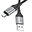 Дата кабель Hoco X102 Fresh USB to MicroUSB (1m) Black - мініатюра 2