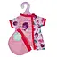 Ігровий набір одяг для пупса "Рожевий нарвал" YLC235B з шапочкою - мініатюра 1