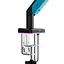 Кронштейн Anda Seat Stealth Pro II RGB 17"-42" Blue AD-W-A9X-1S-BS - мініатюра 8