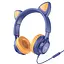 Накладні навушники Hoco W36 Cat ear (3.5mm/1.2m) Midnight Blue - мініатюра 2