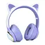 Навушники AKZ65, Bluetooth із вушками, до 10 метрів, FM-радіо, TF-слот, 32 Ом, 20 Гц - 20 кГц, фіолетові - мініатюра 2