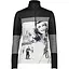 Кофта CMP Woman Sweat 30L0396 Black/White S (1097-30L0396-22YF 38) - миниатюра 1